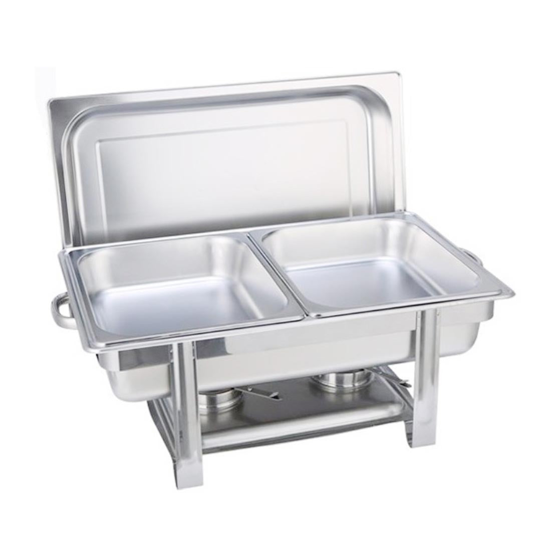 NNEAGS Double Tray Stainless Steel Chafing Catering Dish Food Warmer