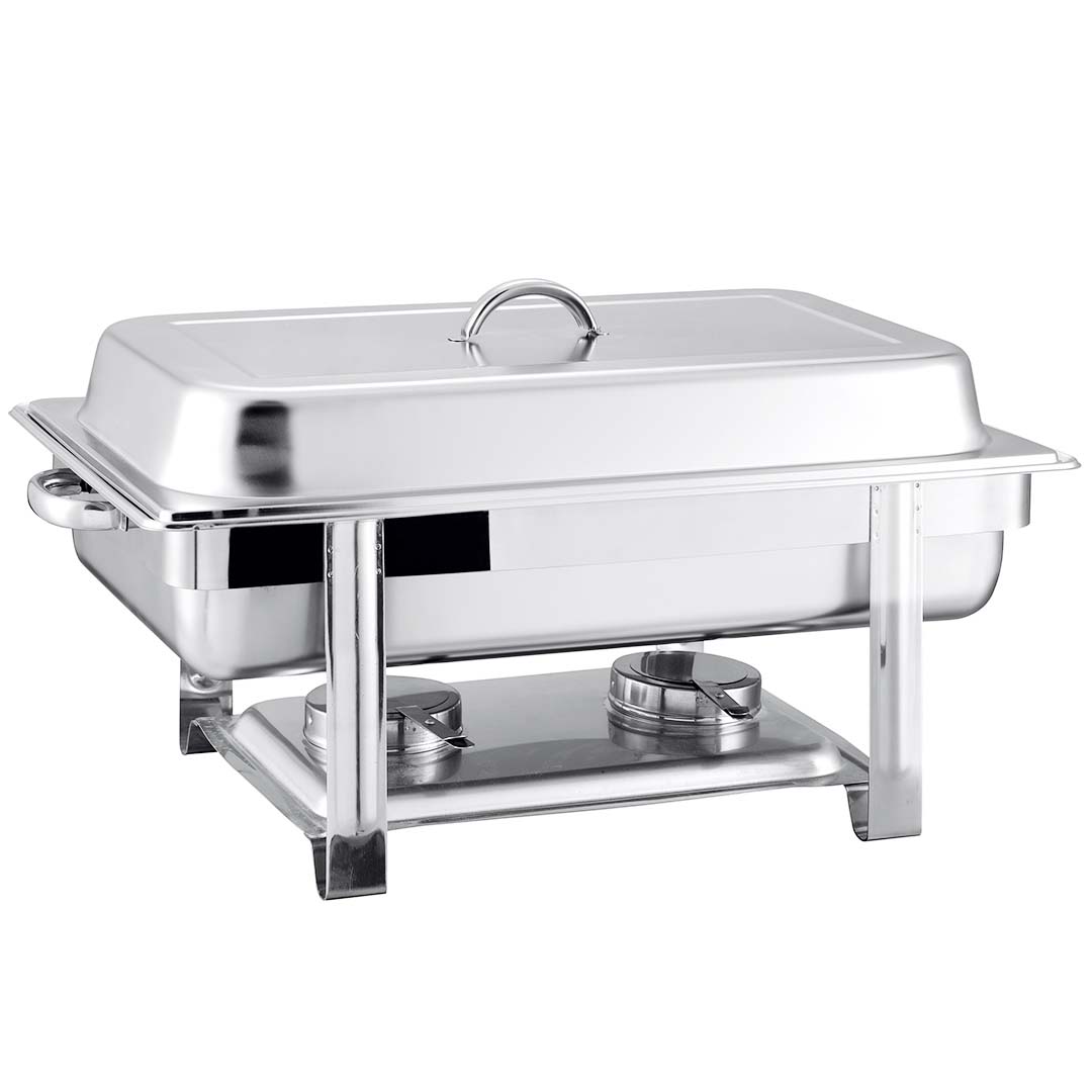 NNEAGS 2X Triple Tray Stainless Steel Chafing Catering Dish Food Warmer