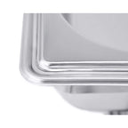 NNEAGS 2X Triple Tray Stainless Steel Chafing Catering Dish Food Warmer