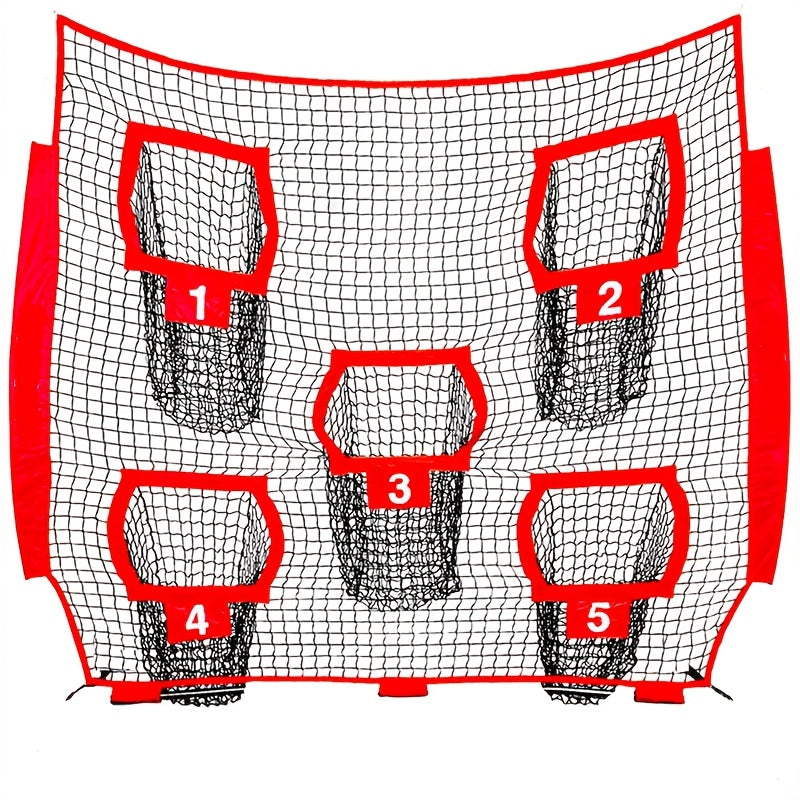 NNETM Football Outdoor Target Throwing Net with 5 Pockets-0
