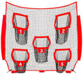 NNETM Football Outdoor Target Throwing Net with 5 Pockets-0