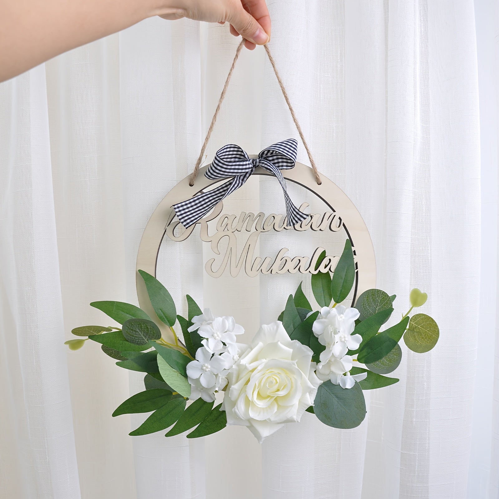 NNETM Art Deco Ramadan Wreath Door Decoration-2