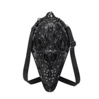 3D Backpack, Fashion 3D Studded Fashion Bird Mouth Shoulder Cross Body Bag, Chain Handle Bag-1