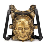 Cool Unisexs 3D Skull Backpack ,Leisure Backpack , Chain Handle Bag-2