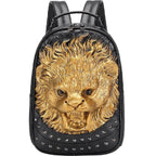 3D Lion backpack, Unisex Happy 3D Small Lion Styled Leisure Backpack-1