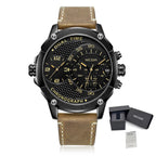MEGIR Luxury Business Watches for Men Leather Strap Casual Sports Wristwatch Chronograph Waterproof Male Clock Reloj Hombre 2093