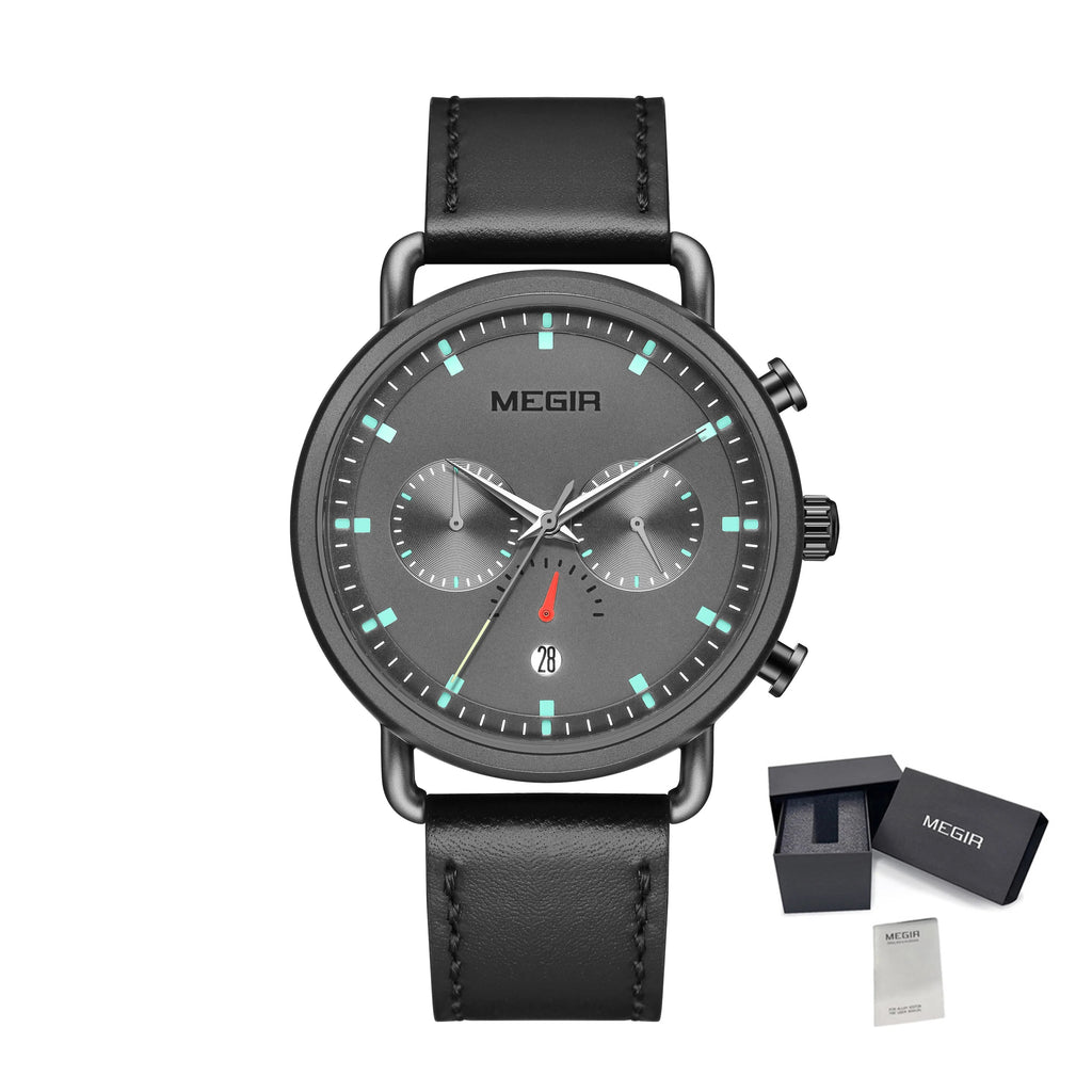 MEGIR Men Watch Top Brand Fashion Casual Quartz Watches Waterproof Date Man Sports Military Wristwatch Clock Relogio Masculino