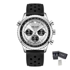 MEGIR Luxury Men Watches Fashion Silicone Band Quartz Military Wristwatch Waterproof Big Dial Male Sport Chronograph with Date Clock 2236