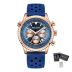 MEGIR Luxury Men Watches Fashion Silicone Band Quartz Military Wristwatch Waterproof Big Dial Male Sport Chronograph with Date Clock 2236
