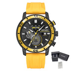 MEGIR Luxury Military Watches for Men Fashion Sport Quartz Wristwatch Waterproof Silicone Band Male Clock Chronograph with Date 2224