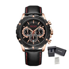MEGIR Luxury Sport Watches for Men Waterproof Quartz Wrist Watch Chronograph Leather Military Wristwatch Clock Reloj Hombre 2070