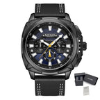 MEGIR Relogio Masculino Watches Men Fashion Leather Band Sports Military Watches Luxury Quartz Business Wristwatch Reloj Hombre