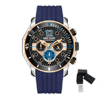 MEGIR Men's Sport Watches Chronograph Silicone Strap Waterproof Calendar Quartz Military Wristwatch Male Clock Relogio Masculino 2206