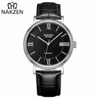 NAKZEN Men Business Automatic Mechanical Watches Brand Luxury Leather Man Wrist Watch Male Clock Relogio Masculino Miyota 9015