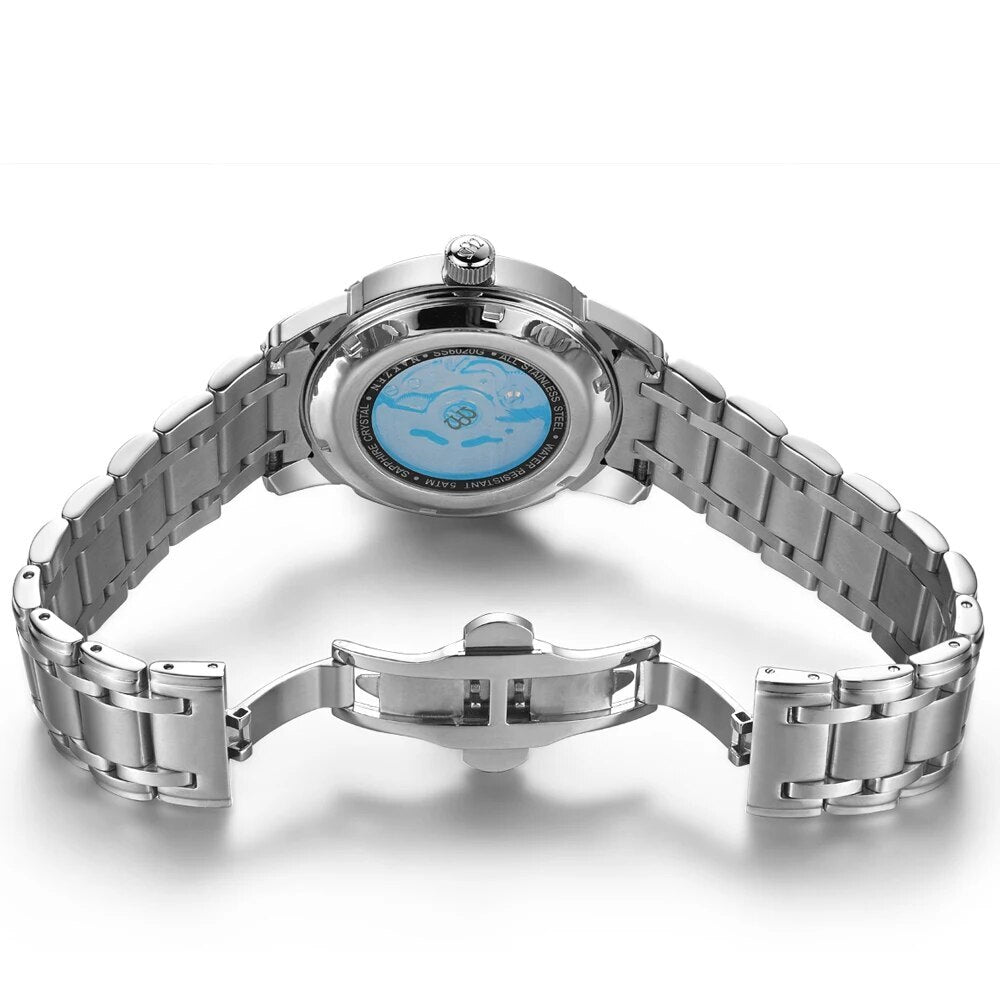 NAKZEN Men Mechanical Watch Men's Automatic Miyota 8215 Movement Diamond Watches Sapphire Wrist Watch Male Waterproof Clock