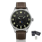 MEGIR Fashion Sport Quartz Watches Men Luxury Leather Business Casual Wristwatches Waterproof Date Clcok Moon Phase Reloj Hombre