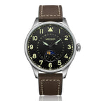 MEGIR Fashion Sport Quartz Watches Men Luxury Leather Business Casual Wristwatches Waterproof Date Clcok Moon Phase Reloj Hombre