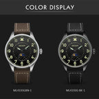 MEGIR Fashion Sport Quartz Watches Men Luxury Leather Business Casual Wristwatches Waterproof Date Clcok Moon Phase Reloj Hombre