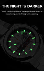 MEGIR New Watch for Men Top Brand Luxury Casual Quartz Wristwatch with Chronograph Waterproof Luminous Auto Date Reloj Hombre