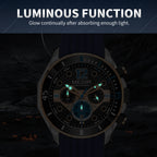 MEGIR Men's Sport Watches Chronograph Silicone Strap Waterproof Calendar Quartz Military Wristwatch Male Clock Relogio Masculino 2206