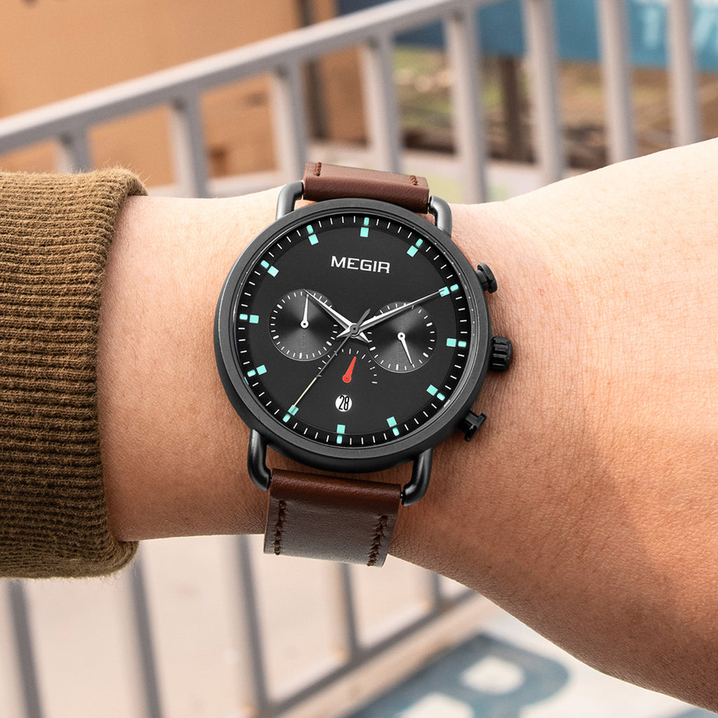 MEGIR Men Watch Top Brand Fashion Casual Quartz Watches Waterproof Date Man Sports Military Wristwatch Clock Relogio Masculino