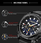 MEGIR Relogio Masculino Watches Men Fashion Leather Band Sports Military Watches Luxury Quartz Business Wristwatch Reloj Hombre