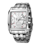 MEGIR Original Luxury Men Watch Stainless Steel Bracelet Quartz Military Wristwatch Business Watches Chronograph Big Dial Relogio Masculino 2018