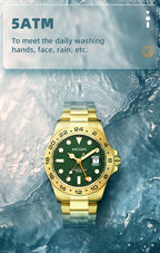 MEGIR Original Luxury Men Analogue Quartz Watch Luminous 5ATM Waterproof Business WristWatch Stainless Steel Clock Montre Homme