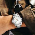 MEGIR Original Luxury Men Analogue Quartz Watch Luminous 5ATM Waterproof Business WristWatch Stainless Steel Clock Montre Homme