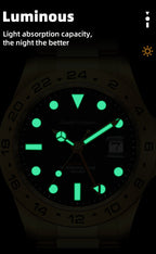 MEGIR Original Luxury Men Analogue Quartz Watch Luminous 5ATM Waterproof Business WristWatch Stainless Steel Clock Montre Homme