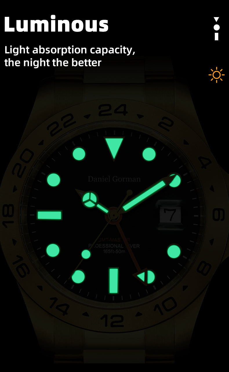 MEGIR Original Luxury Men Analogue Quartz Watch Luminous 5ATM Waterproof Business WristWatch Stainless Steel Clock Montre Homme