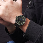 MEGIR Fashion Sport Quartz Watches Men Luxury Leather Business Casual Wristwatches Waterproof Date Clcok Moon Phase Reloj Hombre