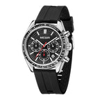 MEGIR Analog Quartz Wrist Watch Chronograph Luminous Business Sport Watches with Silicone Strap Calendar Man Clock Reloj Hombre 8105
