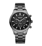 MEGIR Stainless Steel Waterproof Wrist Watches for Men Luminous Chronograph Business Quartz Men's Casual Clock Reloj Hombre