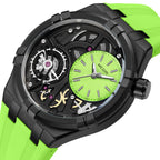 MEGIR Luxury Brand Men Watch Waterproof Quartz Sport Wristwatch Luminous Hands Hollow Casual Silicone Clock Relogio Masculino 8111