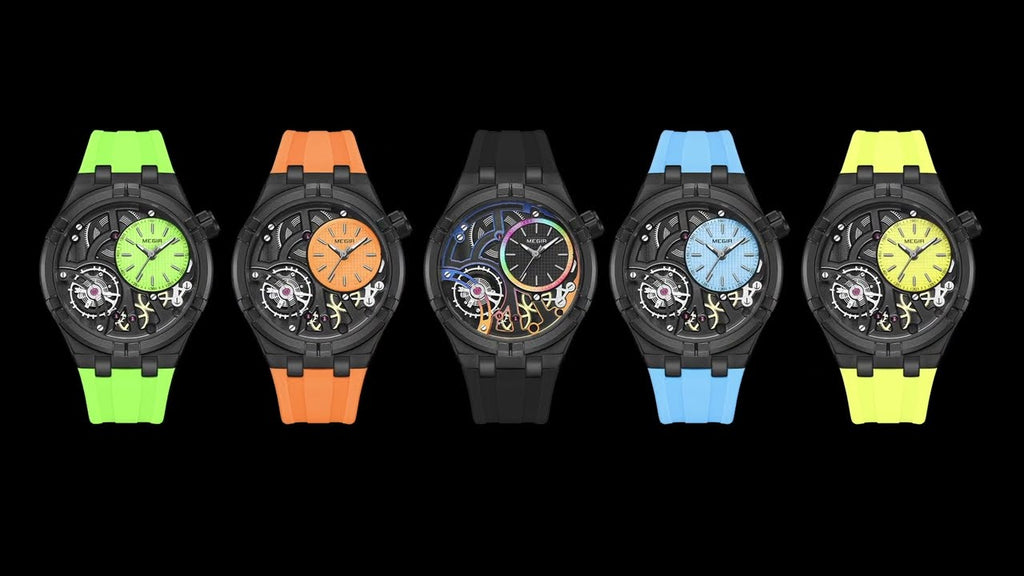 MEGIR Luxury Brand Men Watch Waterproof Quartz Sport Wristwatch Luminous Hands Hollow Casual Silicone Clock Relogio Masculino 8111