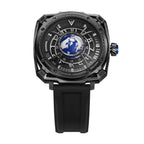 CHANCE Luxury Men Mechanical Wristwatch Automatic Watch Stainless Steel Case Sports Silicone Strap Luminous Watches Clock