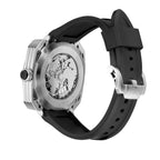 CHANCE Luxury Men Mechanical Wristwatch Automatic Watch Stainless Steel Case Sports Silicone Strap Luminous Watches Clock