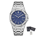 MEGIR Stainless Steel Bracelet Watch for Men Luxury Business Casual Watches Waterproof Calendar Quartz Wristwatch Men Gift Clock 1085