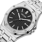 MEGIR Stainless Steel Bracelet Watch for Men Luxury Business Casual Watches Waterproof Calendar Quartz Wristwatch Men Gift Clock 1085