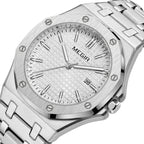 MEGIR Stainless Steel Bracelet Watch for Men Luxury Business Casual Watches Waterproof Calendar Quartz Wristwatch Men Gift Clock 1085