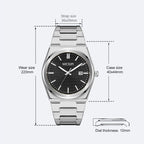 MEGIR Luxury Business Watches for Men Stainless Steel Strap Waterproof Calendar Male Quartz Wristwatch Clock Reloj Hombre 1086