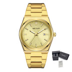 MEGIR Luxury Business Watches for Men Stainless Steel Strap Waterproof Calendar Male Quartz Wristwatch Clock Reloj Hombre 1086