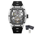 MEGIR Skeleton Dial Men Watches Luxury Automatic Mechanical Sport Watch Stainless Steel Case Man Wristwatch Clock Reloj Hombre 2245