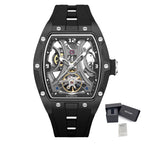 MEGIR Skeleton Dial Men Watches Luxury Automatic Mechanical Sport Watch Stainless Steel Case Man Wristwatch Clock Reloj Hombre 2245