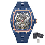 MEGIR Skeleton Dial Men Watches Luxury Automatic Mechanical Sport Watch Stainless Steel Case Man Wristwatch Clock Reloj Hombre 2245