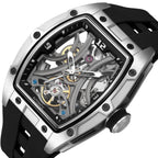 MEGIR Skeleton Dial Men Watches Luxury Automatic Mechanical Sport Watch Stainless Steel Case Man Wristwatch Clock Reloj Hombre 2245