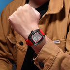 MEGIR Original Luxury Sport Watch for Men Silicone Band Automatic Mechanical Movement WristWatches Luminous Clock Reloj Hombre 8601