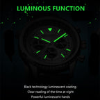 MEGIR Luxury Men Watches Fashion Silicone Band Quartz Military Wristwatch Waterproof Big Dial Male Sport Chronograph with Date Clock 2236