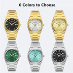 MEGIR Luxury Business Watches for Men Stainless Steel Strap Waterproof Calendar Male Quartz Wristwatch Clock Reloj Hombre 1086